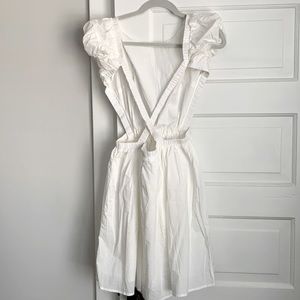 Petal and Pup white cross-back dress